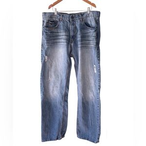 Rocawear men’s distressed original fit jeans 36 x 34
